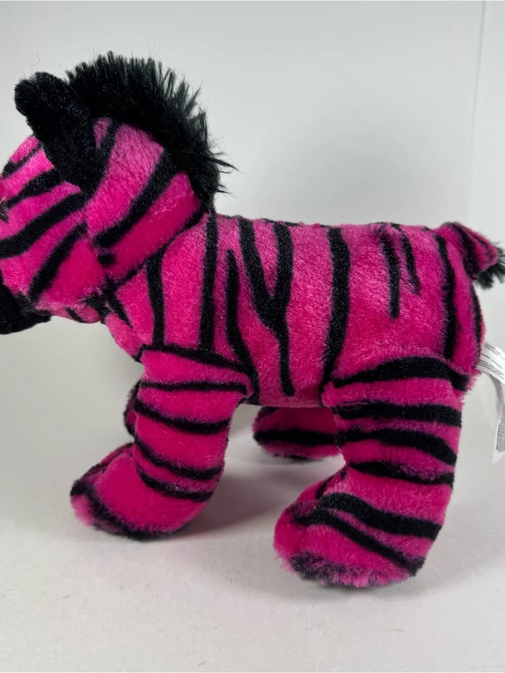 Fiesta Plush Pink Black Striped Zebra 10